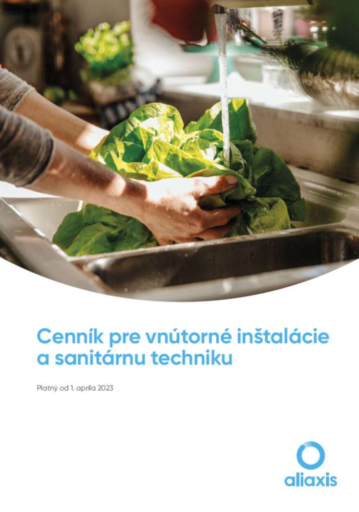 Cenník pre vnútorné inštalácie a sanitárnu techniku - slovenština