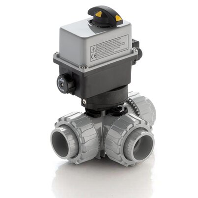 TKDAC/CE 24 V AC/DC - ELECTRICALLY ACTUATED DUAL BLOCK® 3-WAY BALL VALVE