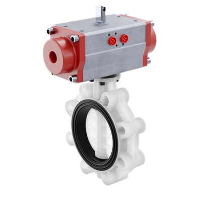 FKOF/CP NO LUG ANSI DN 65 - PNEUMATICALLY ACTUATED BUTTERFLY VALVE