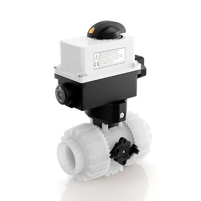VKDDF/CE 24 V AC/DC - ELECTRICALLY ACTUATED DUAL BLOCK® 2-WAY BALL VALVE
