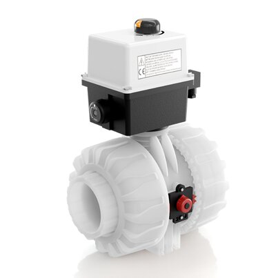 VKDDF/CE 24 V AC/DC - ELECTRICALLY ACTUATED DUAL BLOCK® 2-WAY BALL VALVE