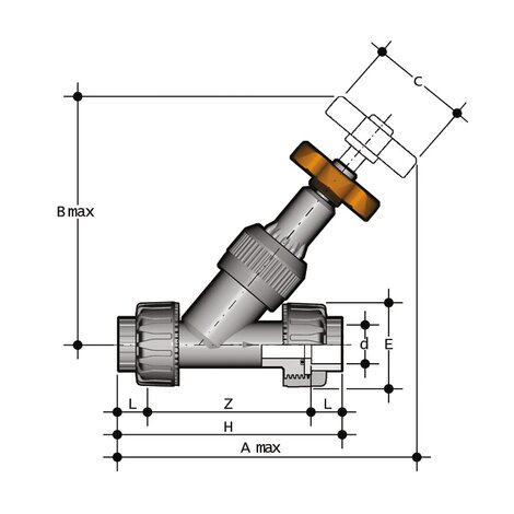 VVUIV - Angle seat valve