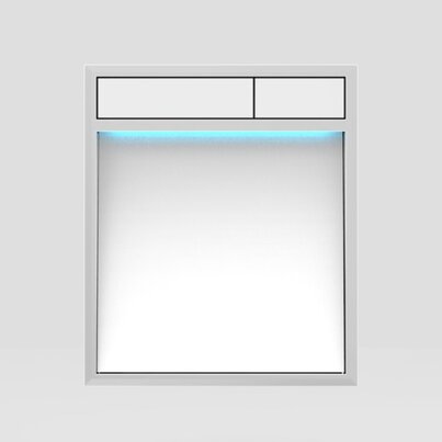 Ovládací deska SANIT LIS s osvětlením pro splachování WC