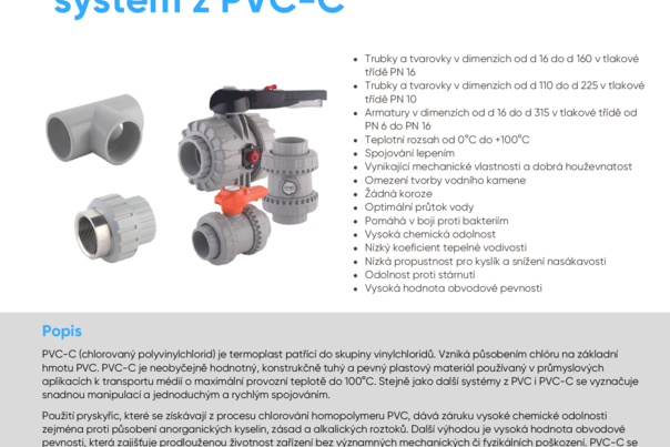 Materiálový list PVC-C